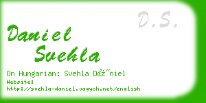 daniel svehla business card